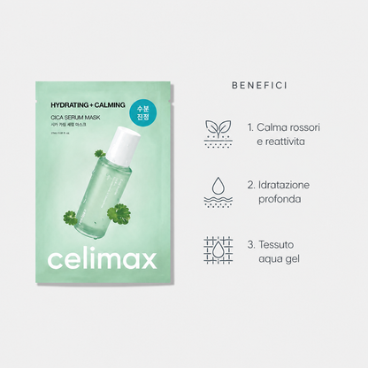 Celimax The Real Cica Calming Ampoule Mask – Maschera Viso Lenitiva 27ml