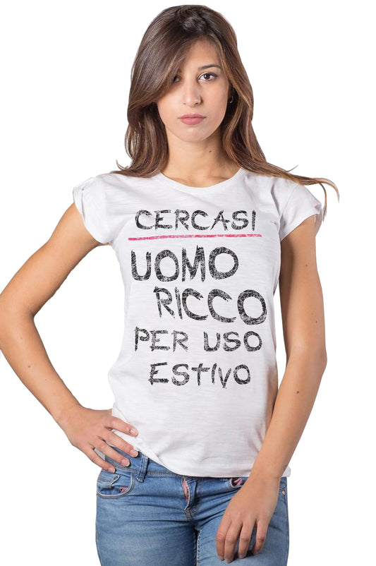 T-shirt Donna STREET STYLE Cotone Bio Slub