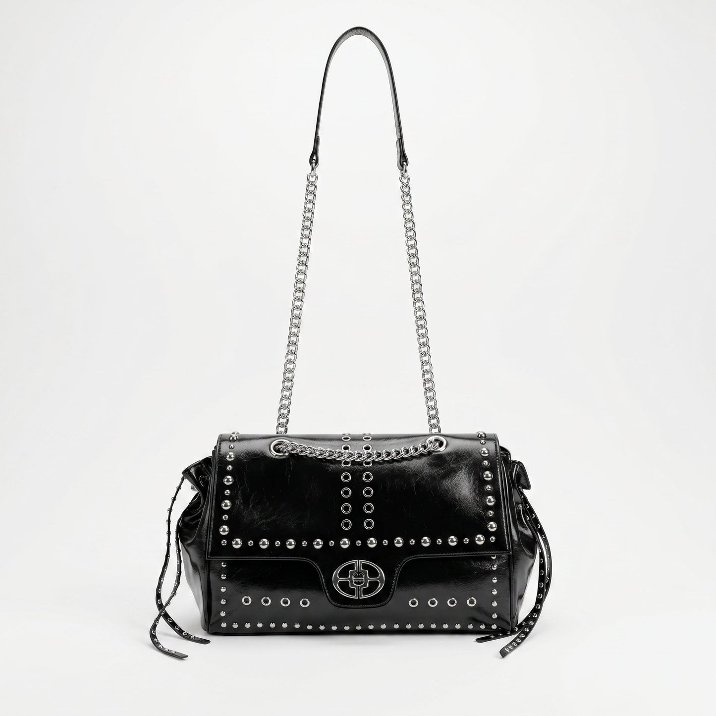 Stile Donna Bags - Rock Star Borsa a Patta con Borchie