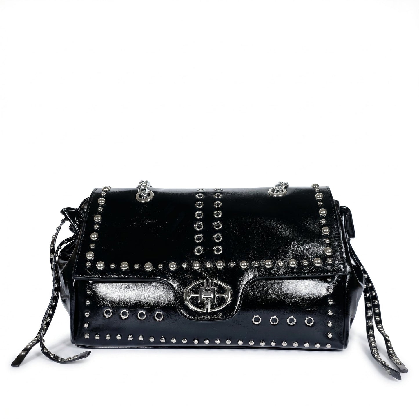 Stile Donna Bags - Rock Star Borsa a Patta con Borchie
