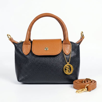 Stile Donna Bags - Venis Mini Borsa Bicolore in Vera Pelle