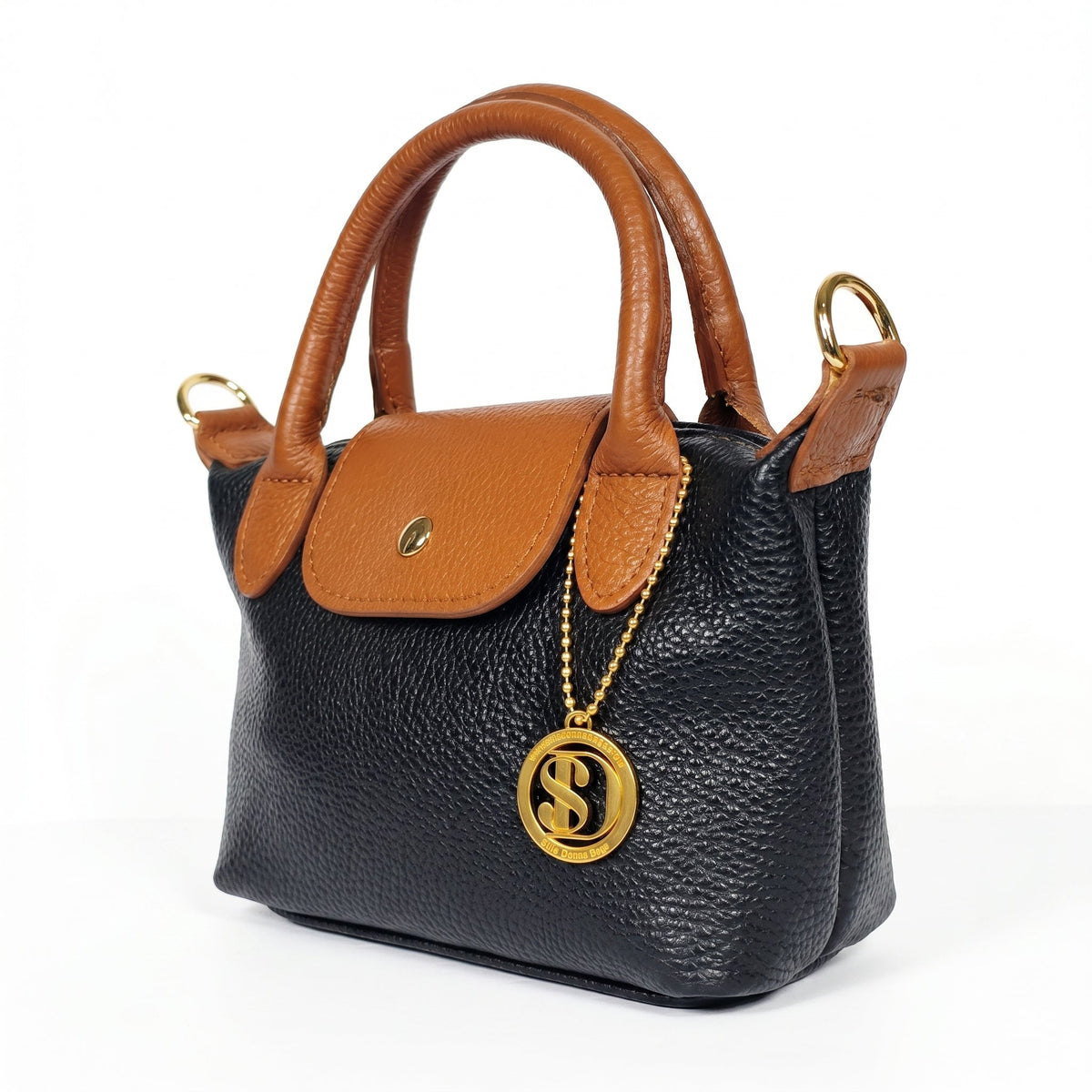 Stile Donna Bags - Venis Mini Borsa Bicolore in Vera Pelle