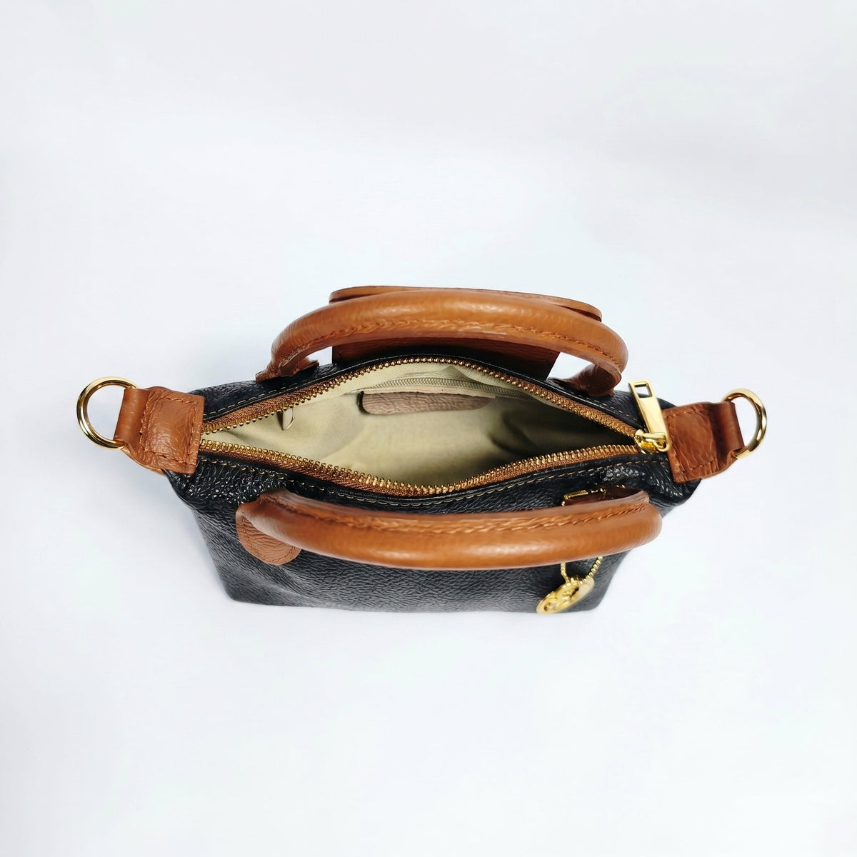 Stile Donna Bags - Venis Mini Borsa Bicolore in Vera Pelle