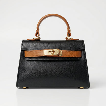 Stile Donna Bags - Mini Beky Borsa a Mano in Vera Pelle