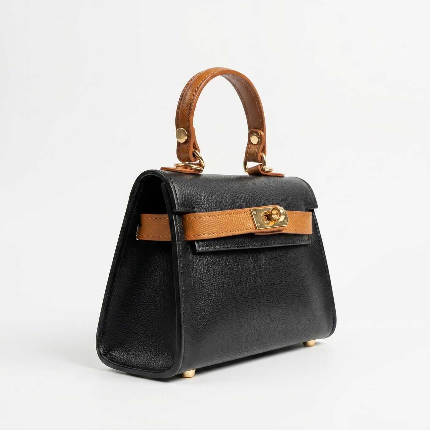 Stile Donna Bags - Mini Beky Borsa a Mano in Vera Pelle