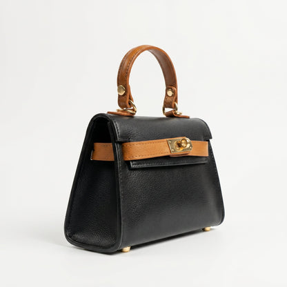 Stile Donna Bags - Mini Beky Borsa a Mano in Vera Pelle