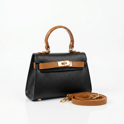 Stile Donna Bags - Mini Beky Borsa a Mano in Vera Pelle