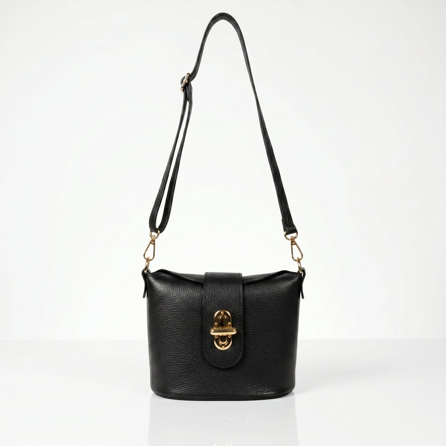 Stile Donna Bags - Emma Borsa in Vera Pelle con Chiusura a Torsione