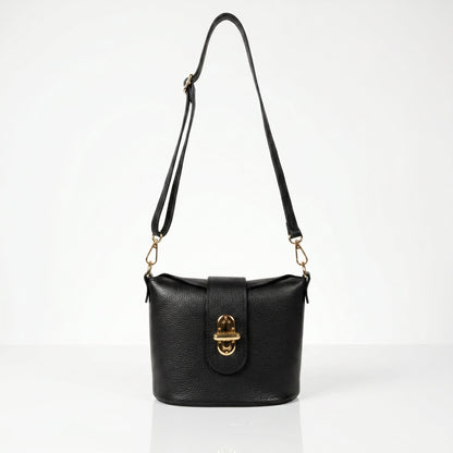 Stile Donna Bags - Emma Borsa in Vera Pelle con Chiusura a Torsione