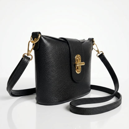 Stile Donna Bags - Emma Borsa in Vera Pelle con Chiusura a Torsione