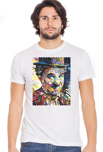 Charly Chaplin T-Shirt Urban Uomo - Cotone Slub