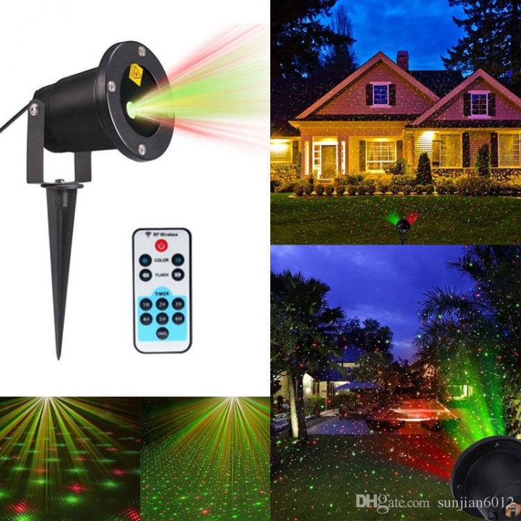 Weihnachts-Laser-Lichtprojektor Weihnachtsdekoration für Außenbereiche Motive