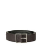 Double Biometric Belt Dollar+Saffiano - Ebony+Black