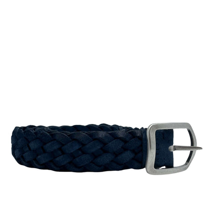 Cintura Hunting Double Blu in Pelle