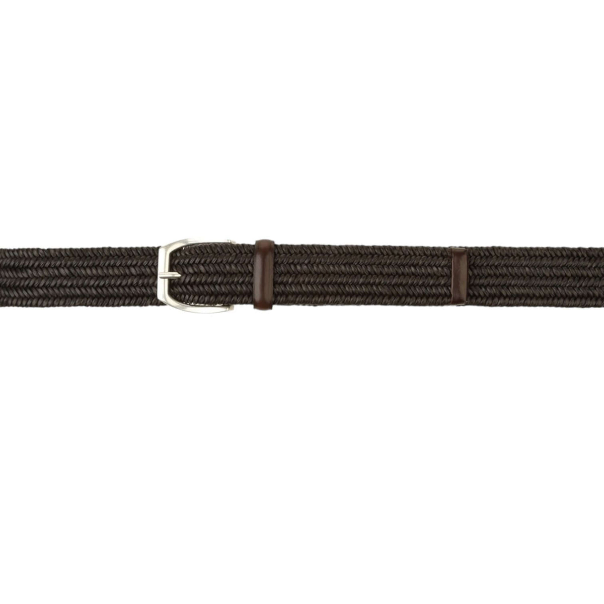 Wide Braided Leather Belt