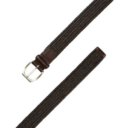 Wide Braided Leather Belt