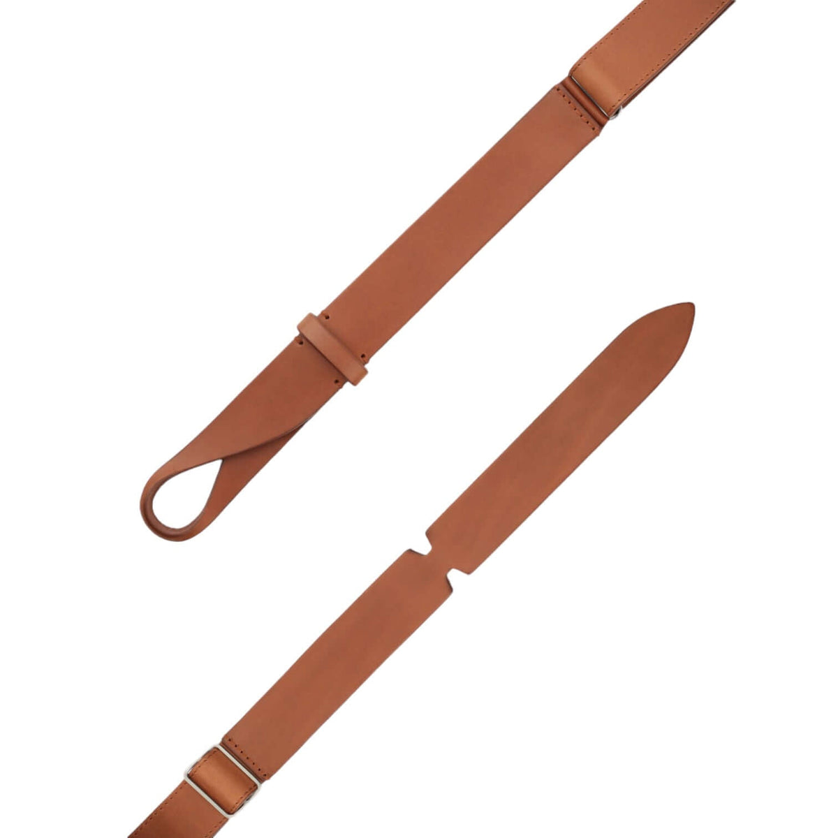 Cintura Nobuckle Bull in Cuoio