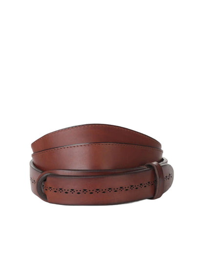 Cintura Nobuckle Bull Soft in Cuoio