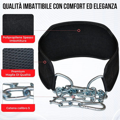 Cintura Palestra Powerlifting per Dip Bodybuilding sollevamento pesi Sovraccarico Calisthenics