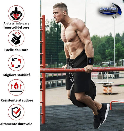 Cintura Palestra Powerlifting per Dip Bodybuilding sollevamento pesi Sovraccarico Calisthenics