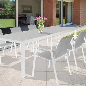 Tavolo allungabile Houston struttura in alluminio 135/180 x 70