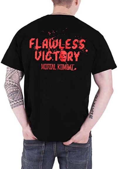 Rubberroad T-Shirt Mortal Kombat Klassic Ufficiale Nero/Rosso L Di Cotone Ps4