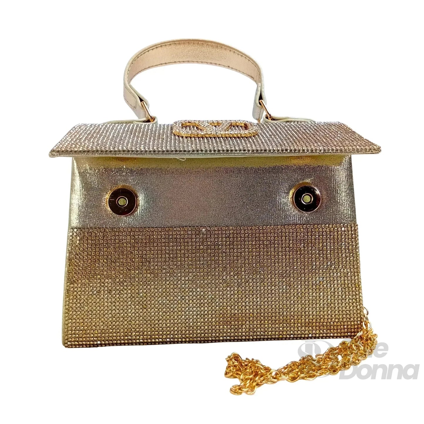Valentini Pochette da Sera con Strass in Ecopelle