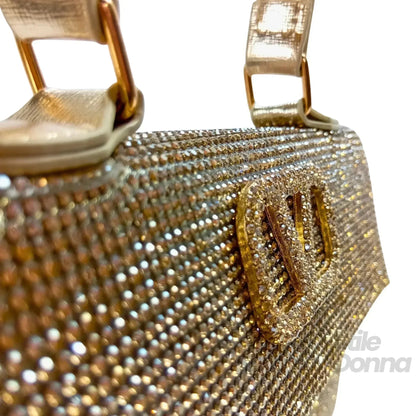 Valentini Pochette da Sera con Strass in Ecopelle