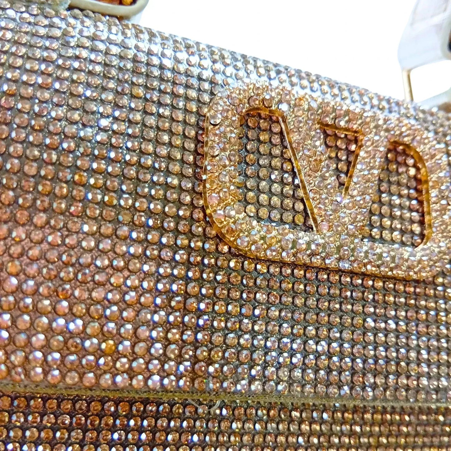 Valentini Pochette da Sera con Strass in Ecopelle