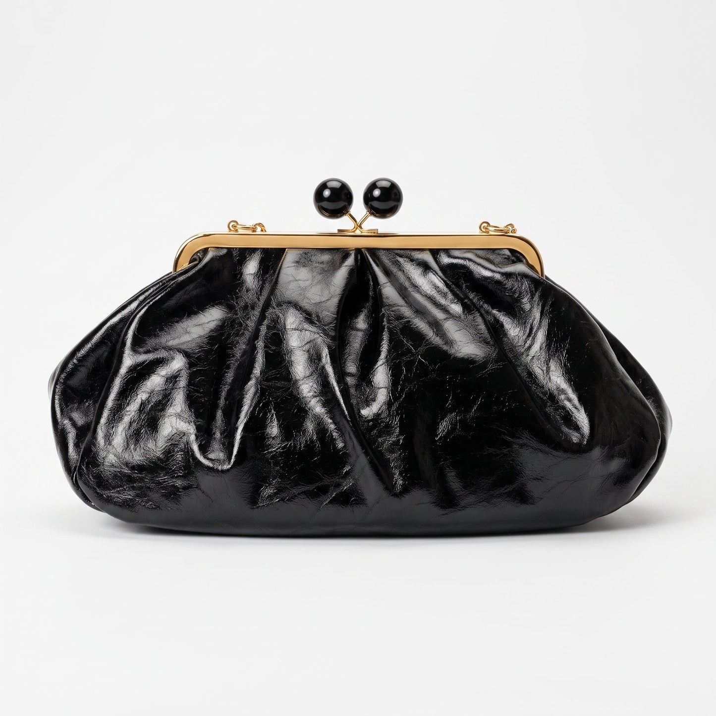Coconuda Pochette in Ecopelle Marrone con Chiusura a Scatto e Tracolla