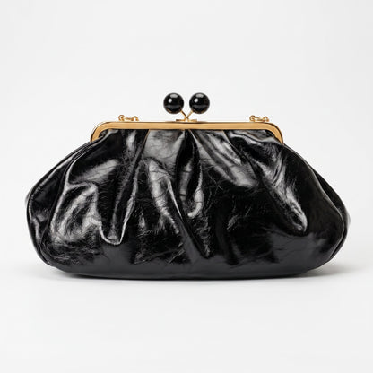 Coconuda Pochette in Ecopelle Marrone con Chiusura a Scatto e Tracolla