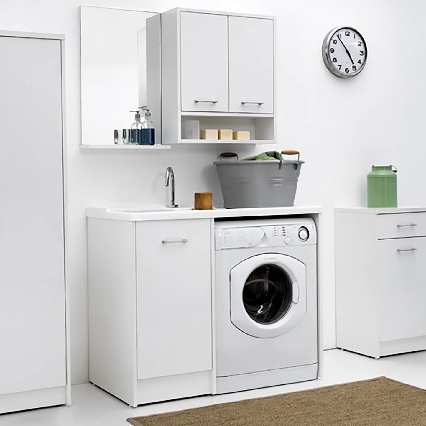 Colavene Domestica Coprilavatrice con lavapanni 106x60x90h cm vasca destra