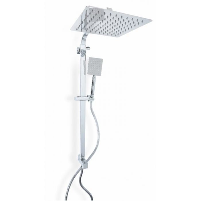 Colonna doccia con deviatore a due vie  ZEUS acciaio inox con soffione e doccetta