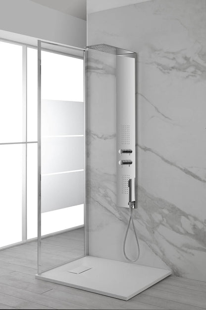 Colonna doccia slim cromo con 3 funzioni selezionabili