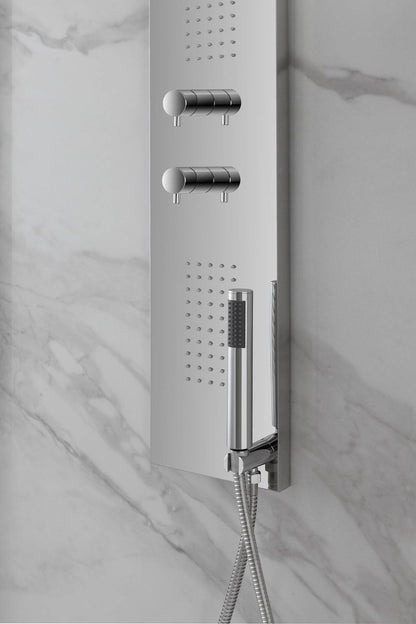 Colonna doccia slim cromo con 3 funzioni selezionabili