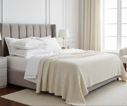 Completo letto Luxury in puro cotone con burdon