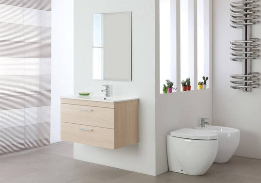 Composizione Bagno sospesa Linea Stella  80CM colore larice
