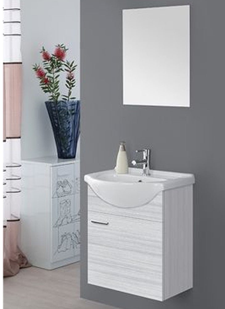 Composizione Bagno Sospeso 56cm Stella Grigio