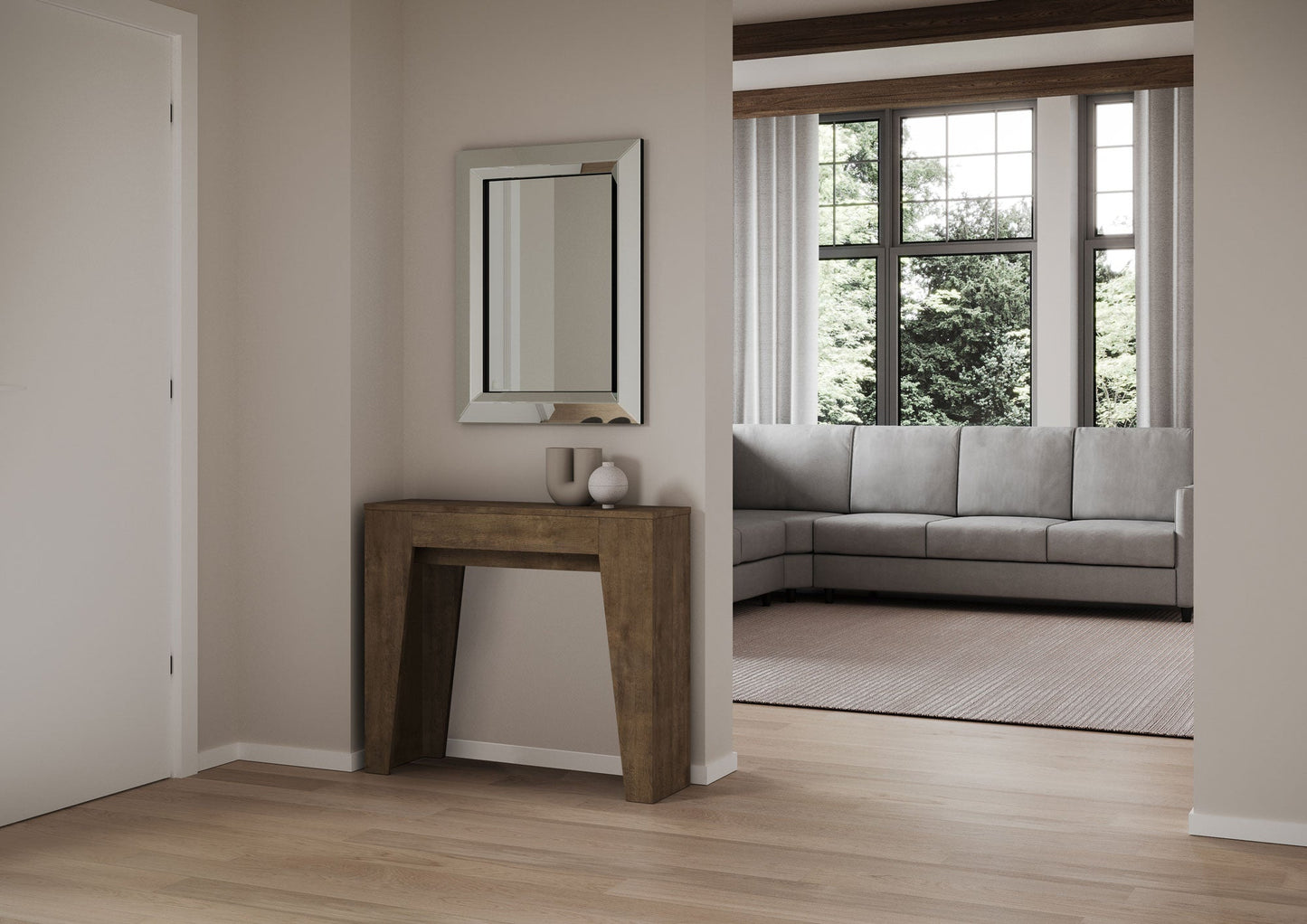 Consolle Estensibile Elegante 90x25x77 cm