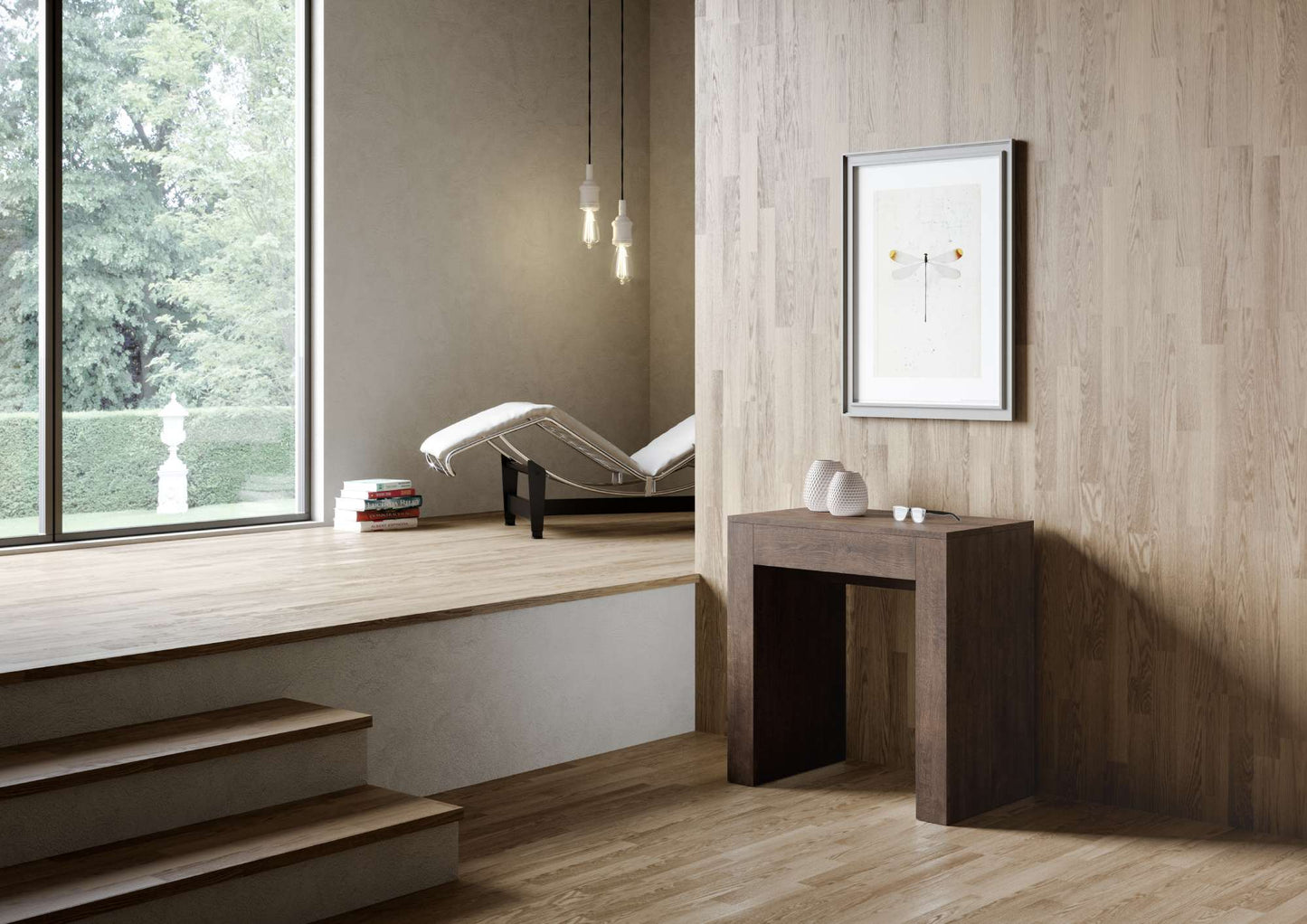 Elegante ausziehbarer Konsolentisch 78x47/290 cm in verschiedenen Farben