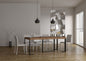 Futura Extendable Console Table with Anthracite Frame and Telescopic Extensions
