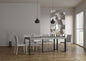 Futura Extendable Console Table with Anthracite Frame and Telescopic Extensions