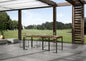 Elegant Extendable Anthracite Console Table with Robust Frame