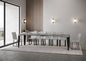Extendable Console Table Flame with Anthracite Frame