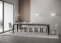 Extendable Console Table Flame with Anthracite Frame
