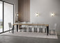 Extendable Console Table Flame with Anthracite Frame