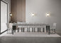 Extendable Console Table Flame with Anthracite Frame