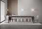 Extendable Console Table Flame with Anthracite Frame