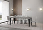 Extendable Console Table Flame with Anthracite Frame