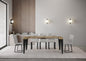 Extendable Console Table Flame with Anthracite Frame